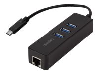 USB-Hub LogiLink USB Type-C 3-Port USB3.0 + RJ45 GBit-LAN