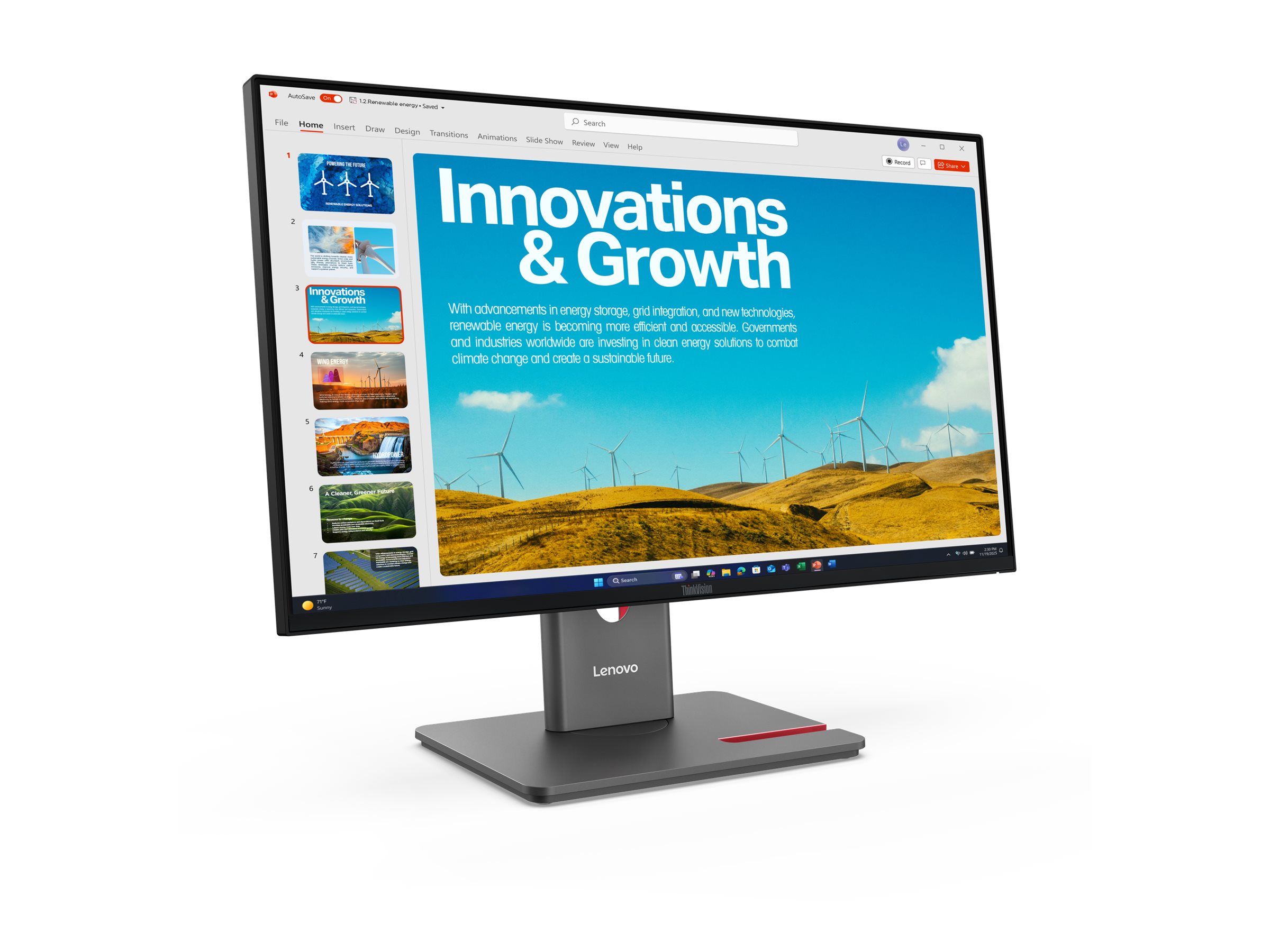 TFT-Monitor Lenovo ThinkVision P24QD-40 60,96cm (24-Zoll)WQHD