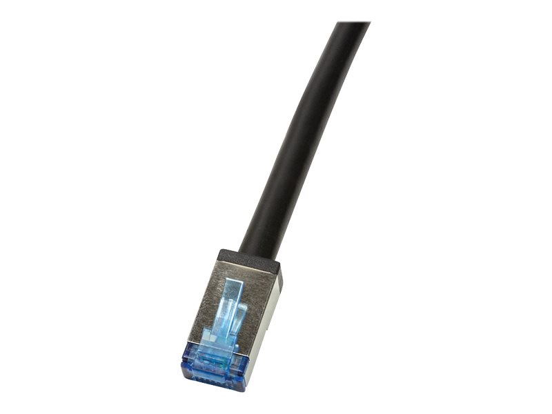 Patchkabel LogiLink Cat6A 10m S/FTP schw. halogenfrei 500MHz