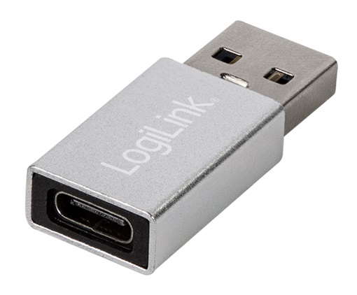 USB-Adapter LogiLink Aluminium USB3.2 Gen1 Type-C-f/A-m
