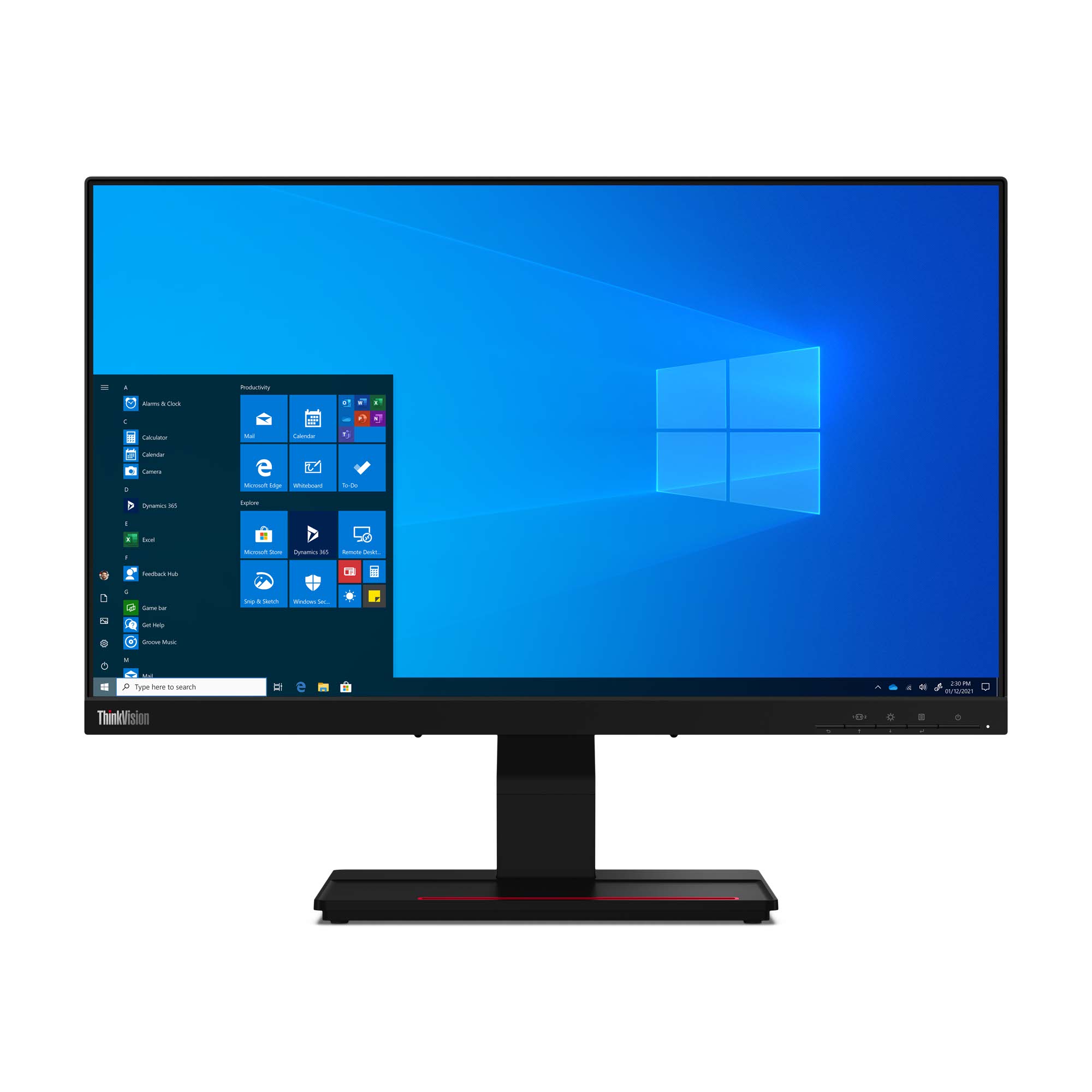 TFT-Monitor Lenovo ThinkVision T24t-20 60,6cm(24-Zoll)FHD Tou
