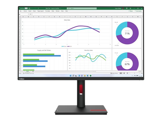 TFT-Monitor Lenovo ThinkVision T32p-30 (32-Zoll) UHD 4K IPS