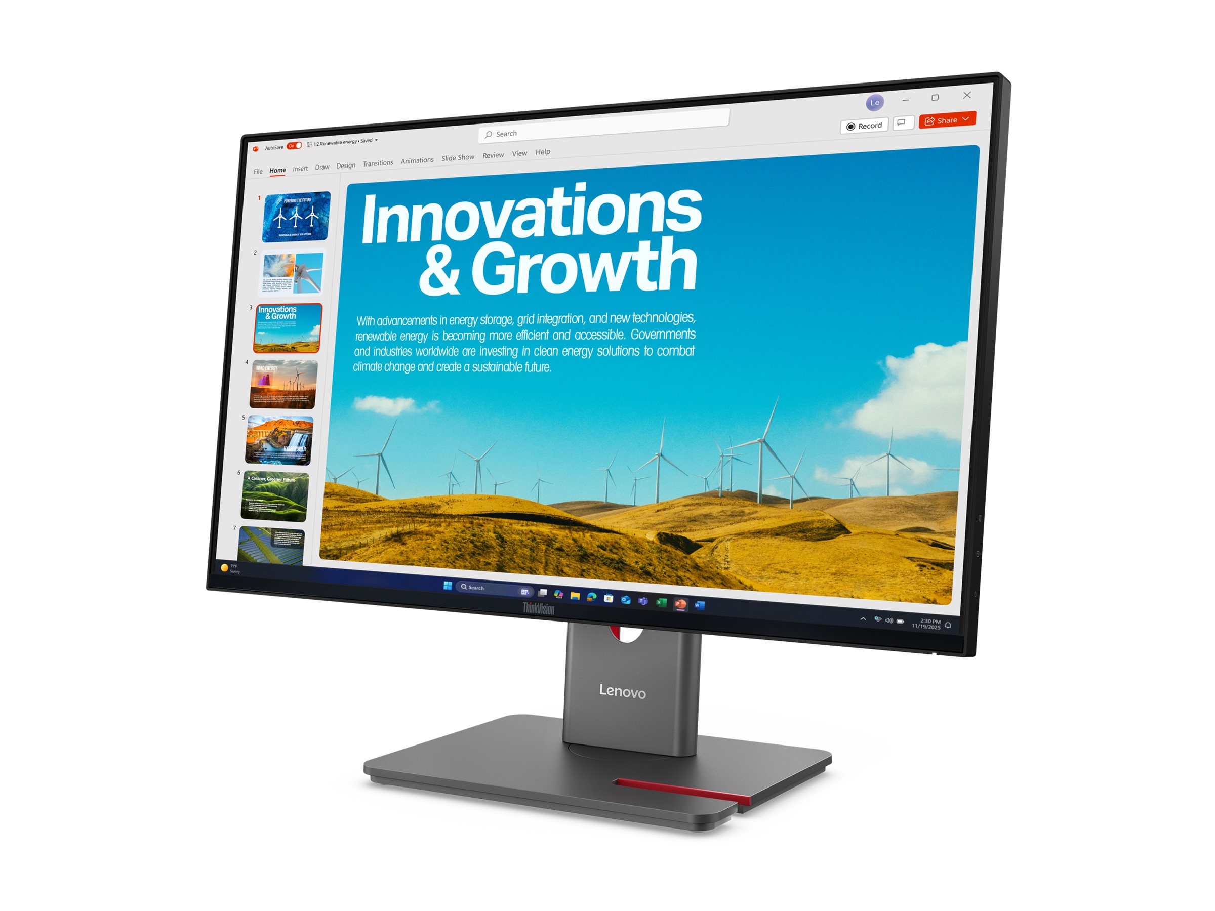 TFT-Monitor Lenovo ThinkVision P24QD-40 60,96cm (24-Zoll)WQHD