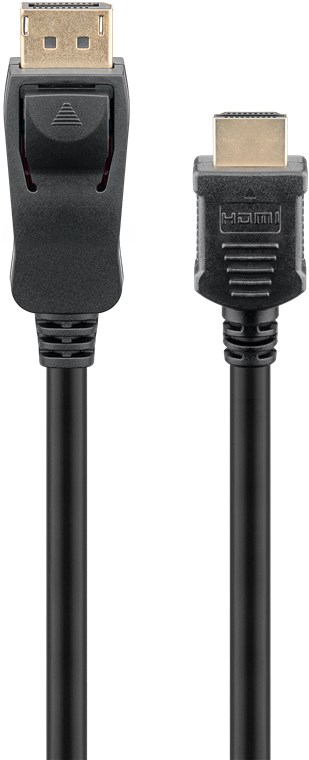DisplayPort-Kabel Goobay DP-m/HDMI-A-m 1,0m DP1.2