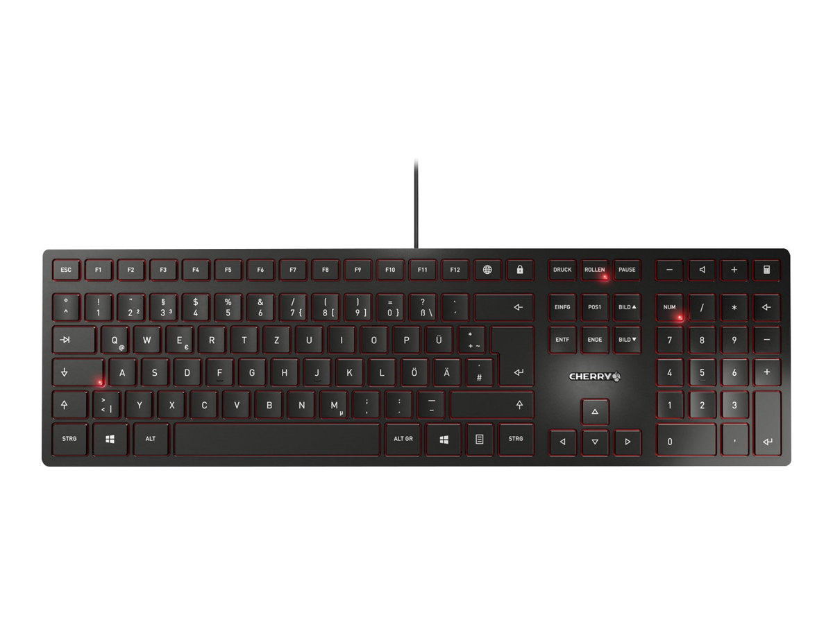 Tastatur Cherry KC-6000 SLIM USB schwarz