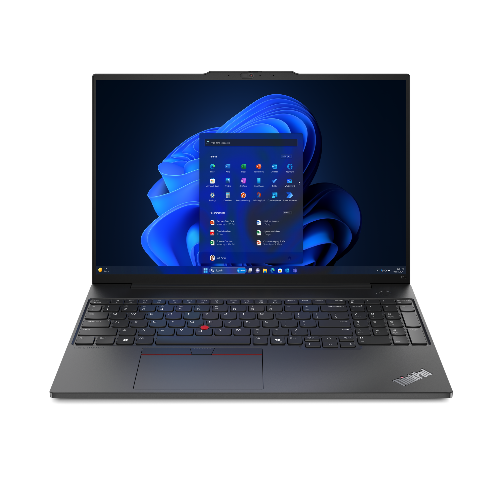 Notebook Lenovo ThinkPad E16 G2 Intel Core Ultra 7 155H