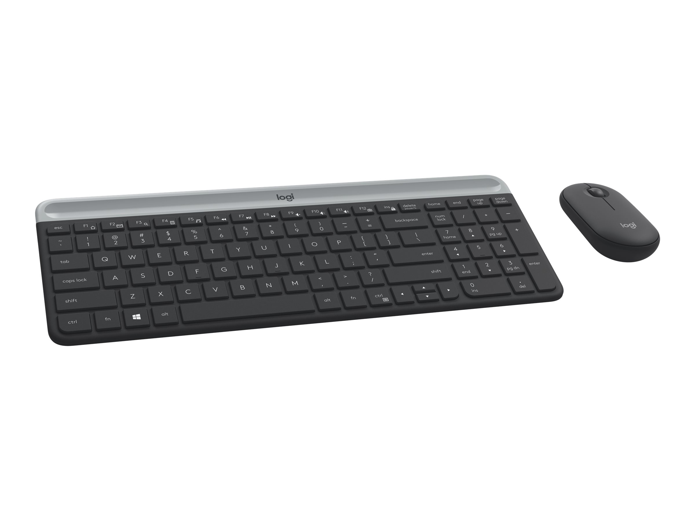 Tastaturset Logitech Slim Wireless Combo MK470 USB schw.