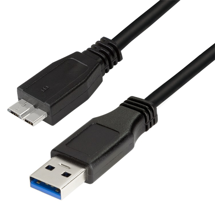USB-Kabel LogiLink USB3.2 Gen1 A-m/B-Micro-m 1,8m schwarz