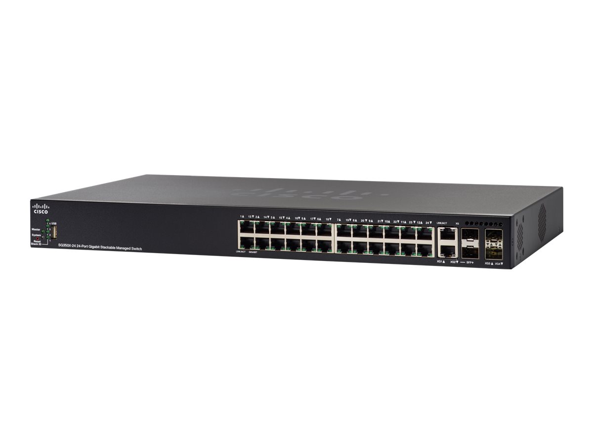 Switch Cisco SG350X refurb. 24x1GBit-RJ45/2x10GBit-RJ45