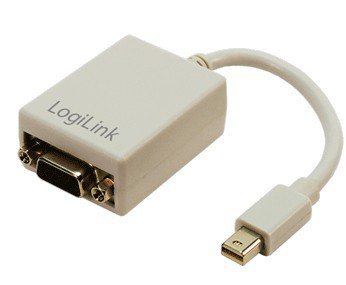 Adapter LogiLink DisplayPort mini-DP-m/VGA-f 15cm passiv