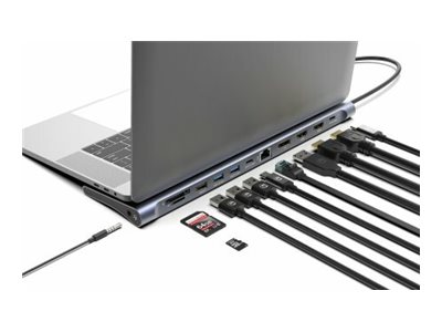 Dockingstation Manhattan USB3.2 Gen1 Type-C 12-in1