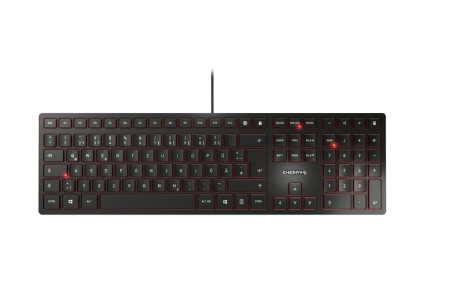 Tastatur Cherry KC-6000 SLIM USB schwarz