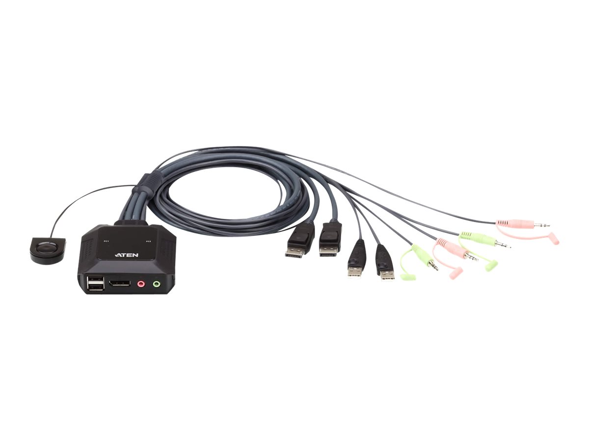 KVM-Umschalter ATEN CS22DP 2fach USB DP DisplayPort