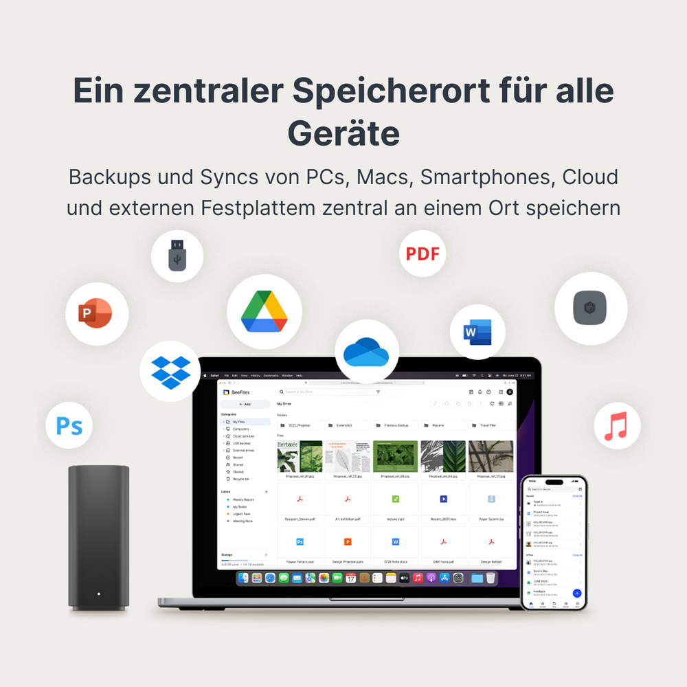 NAS Synology BeeStation 4TB LAN USB3.2 Type-A/Type-C