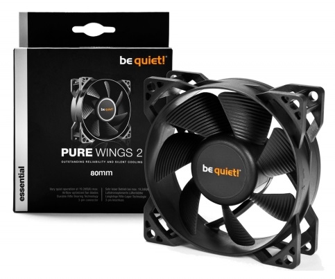 Lüfter BeQuiet Pure Wings 2 80mm 18,2dBA 3-Pin Molex