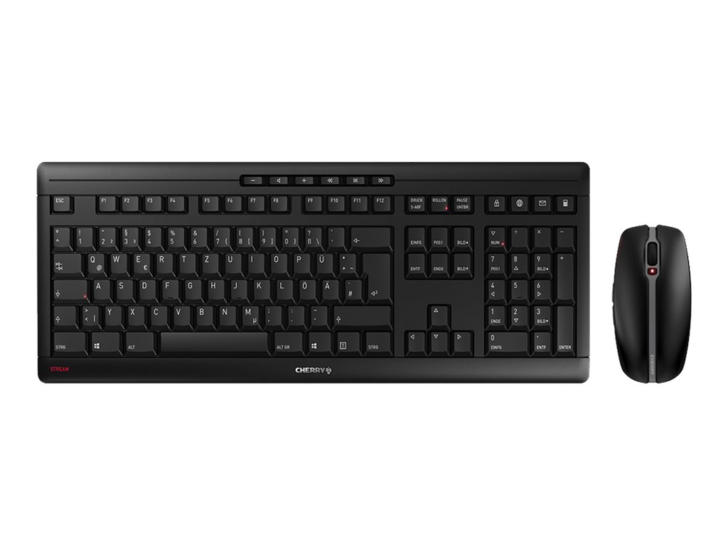 Tastaturset Cherry Stream Desktop Wireless USB schwarz