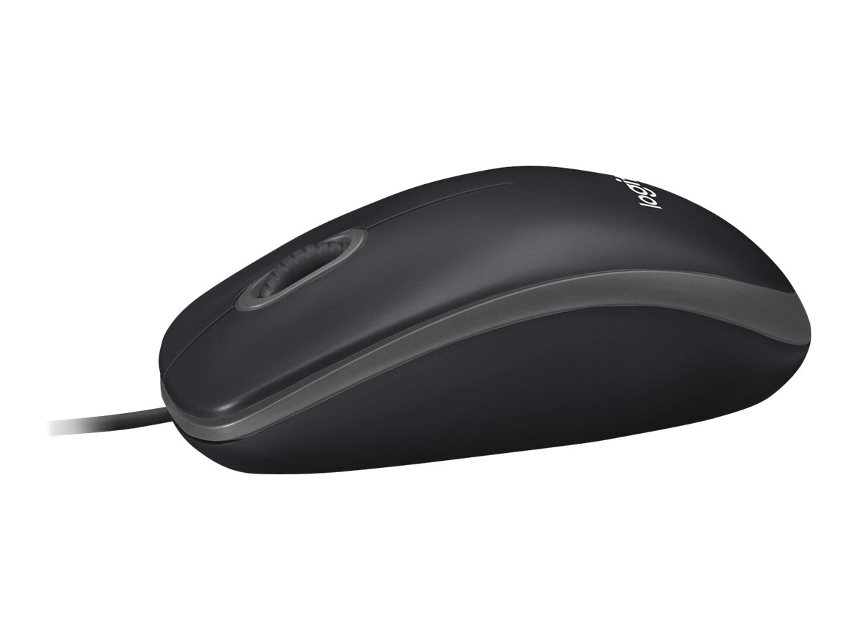 Maus Logitech B100 Black Optical Corded USB schwarz