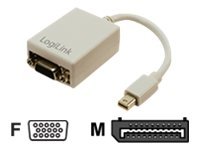 Adapter LogiLink DisplayPort mini-DP-m/VGA-f 15cm passiv