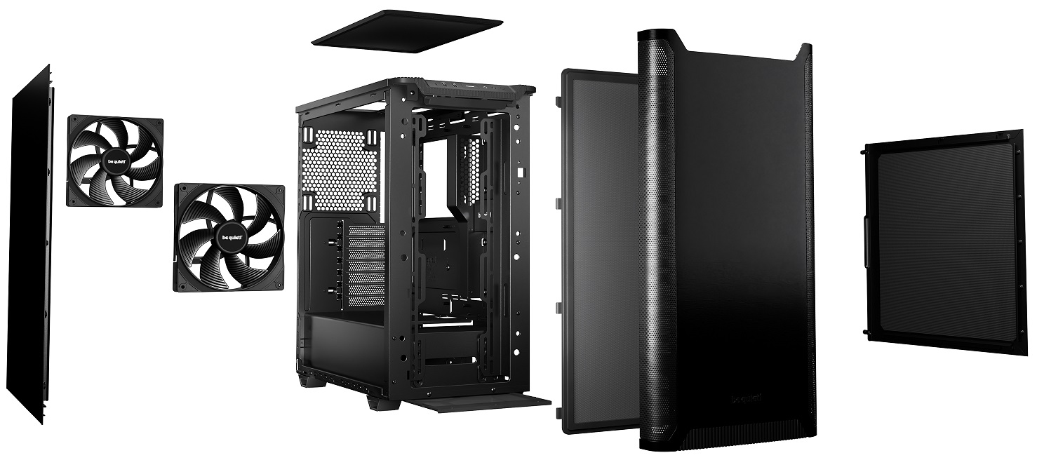 Gehäuse BeQuiet PureBase 501 Miditower ATX schwarz