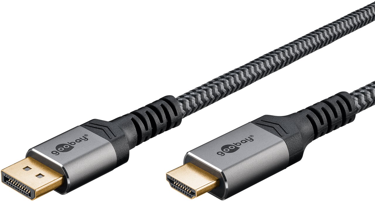 DisplayPort-Kabel Goobay Plus DP-m/HDMI-A-m 2,0m DP1.2