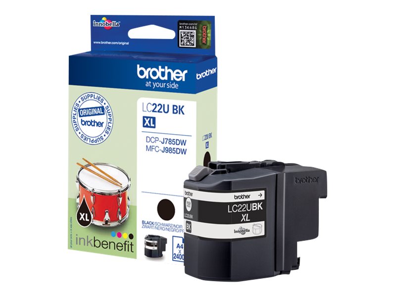 Tinte Brother LC-22UBK XL schwarz