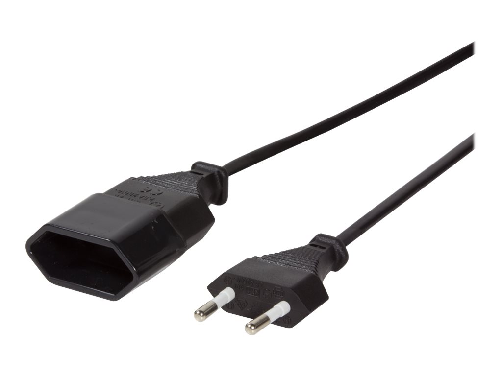 Verlängerungskabel LogiLink Euro-Stecker schwarz 2,0m
