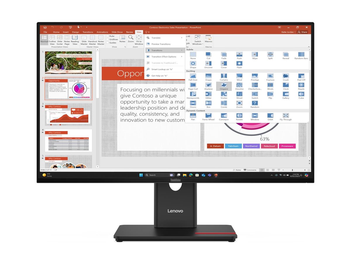CAMPUS-TFT Lenovo ThinkVision T27-40 68,58cm (27-Zoll) FHD