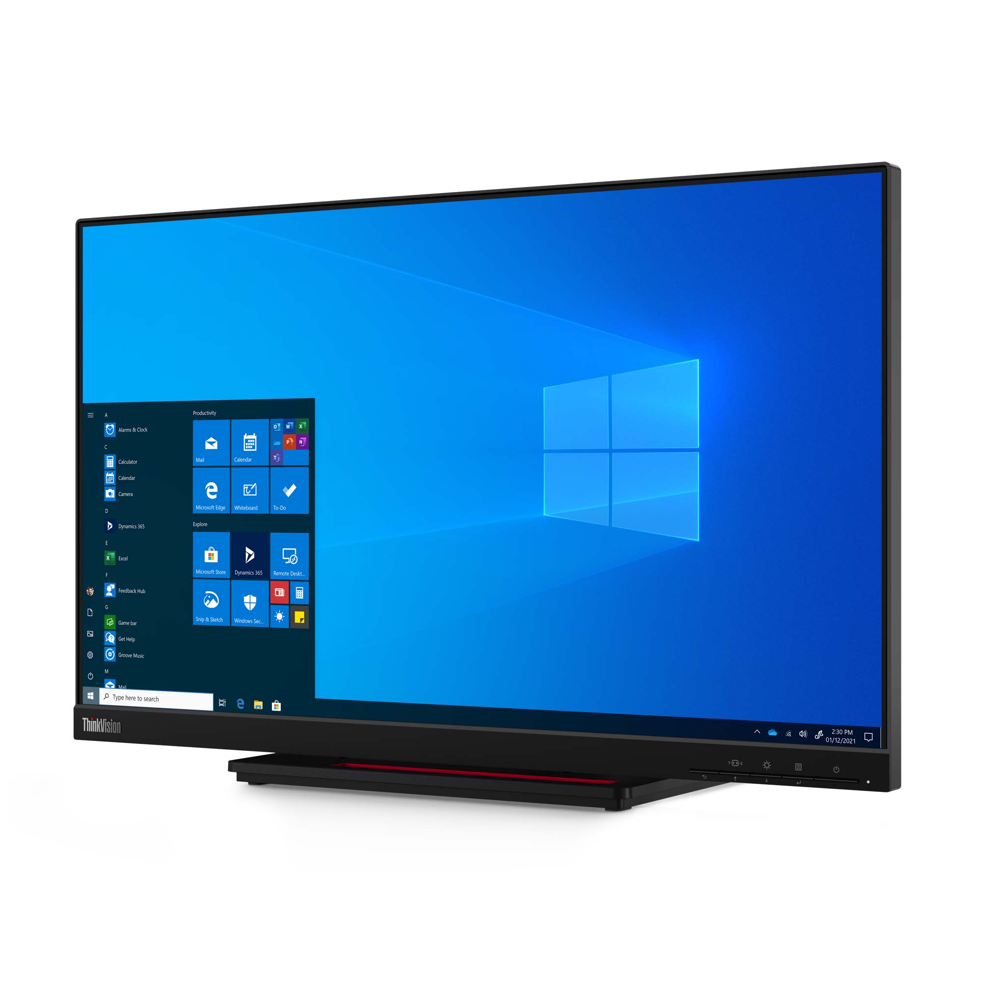 TFT-Monitor Lenovo ThinkVision T24t-20 60,6cm(24-Zoll)FHD Tou