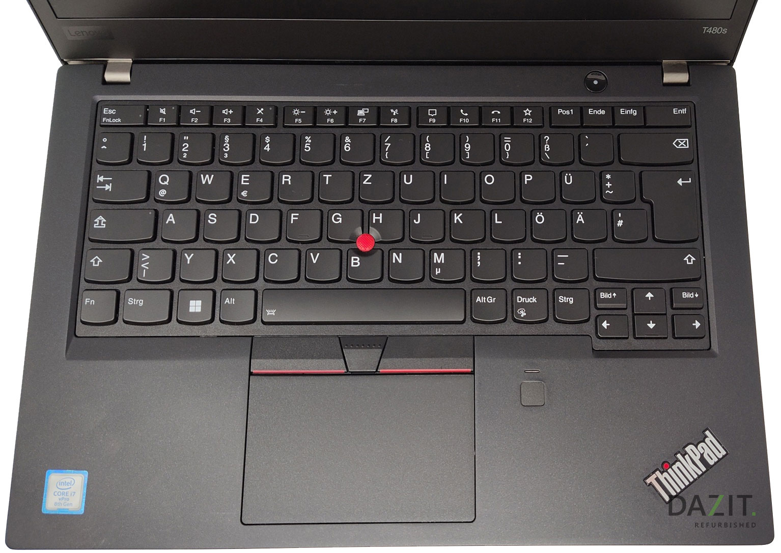 Notebook Lenovo ThinkPad T480s Core i7-8650U 1,90GHz refurb.B