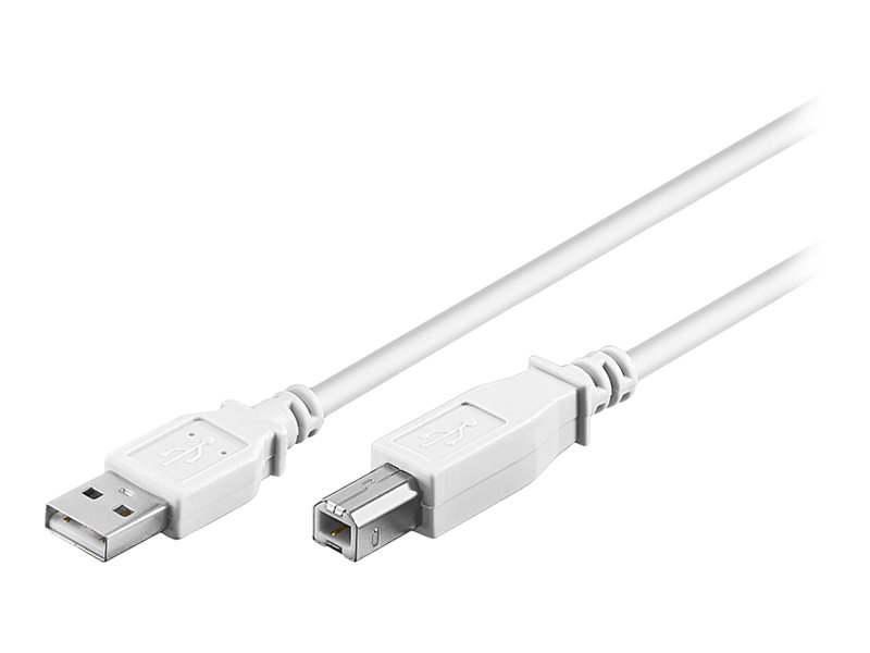 USB-Kabel LogiLink USB2.0 A-m/B-m 1,8m weiß