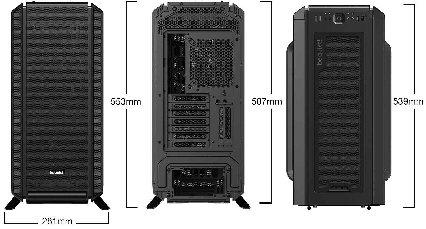 Gehäuse BeQuiet SilentBase 802 Miditower ATX schwarz
