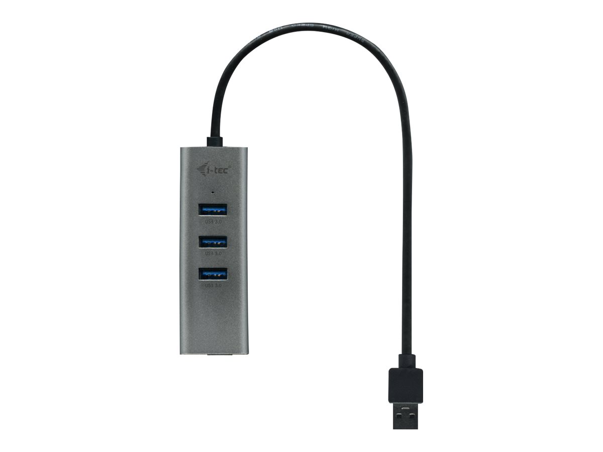 USB-Hub i-tec Metal 4-Port USB3.0 schwarz