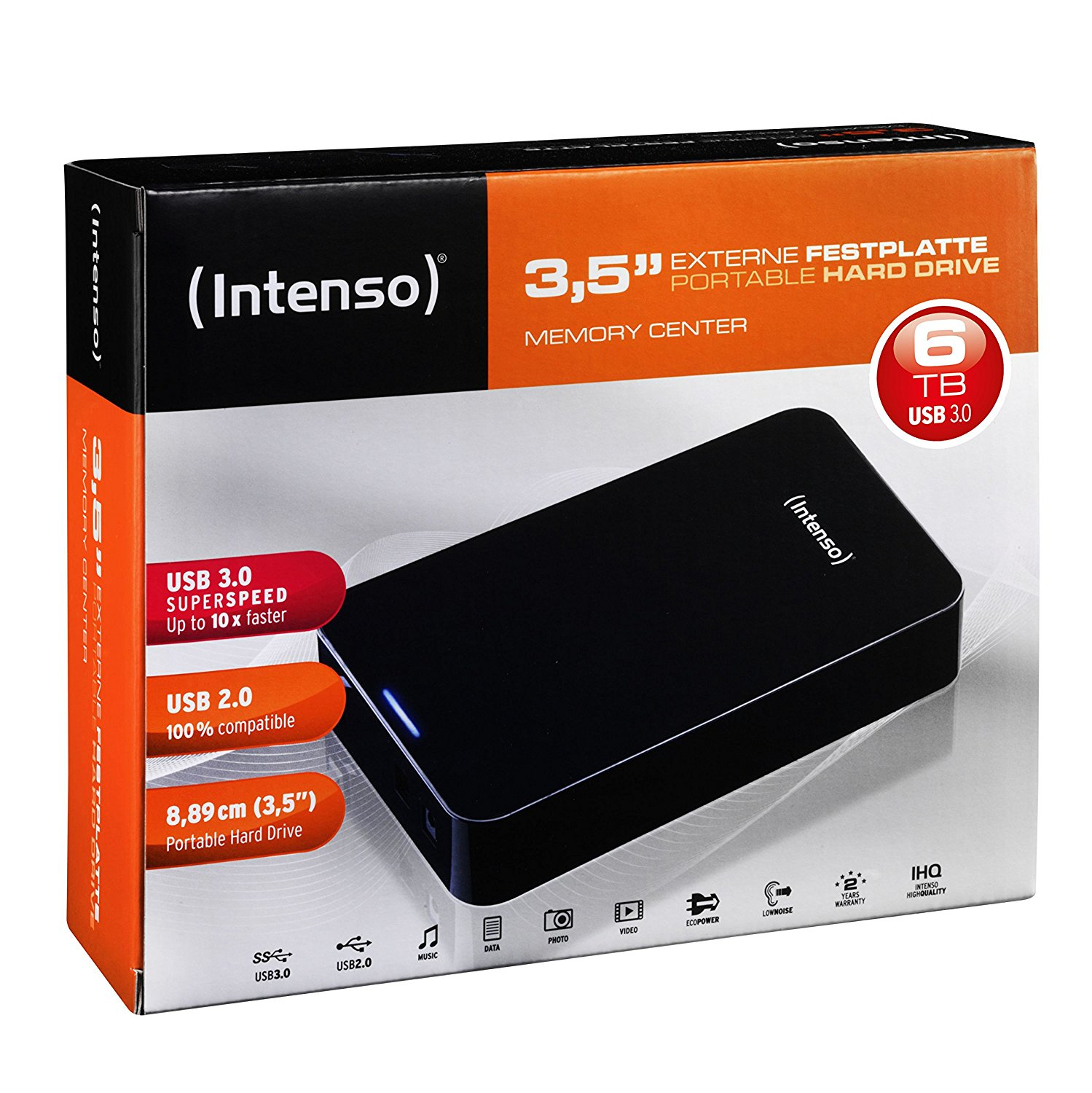 Festplatte Intenso Memory Center 3,5-Zoll USB3.0 6TB