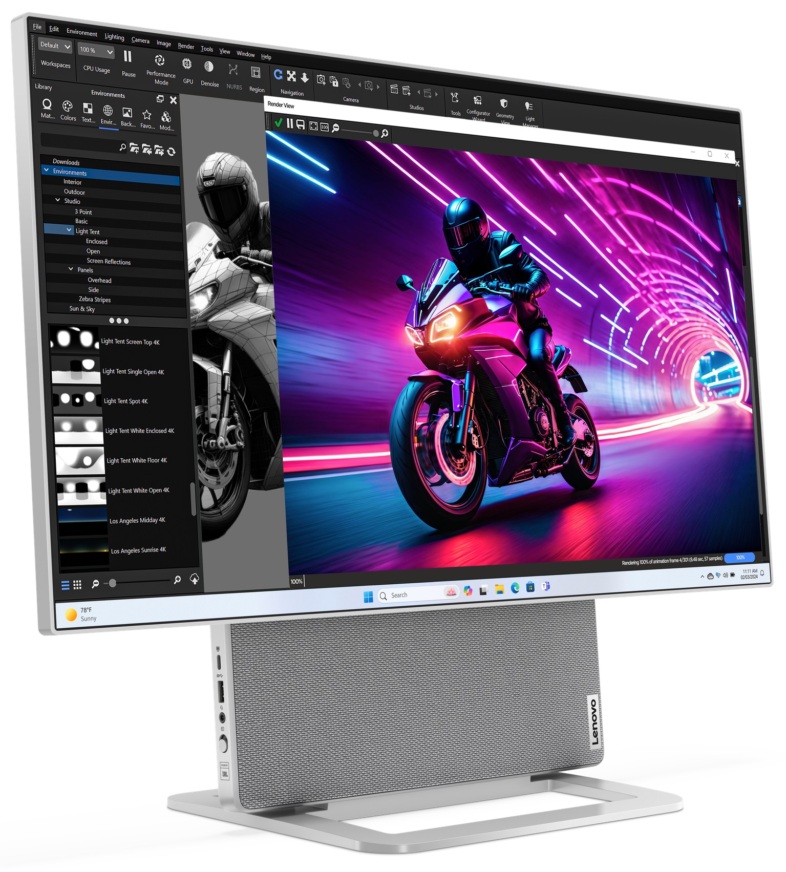 CAMPUS-AIO-PC Lenovo Yoga AIO7 AMD Ryzen 7 8845HS 3,80GHz