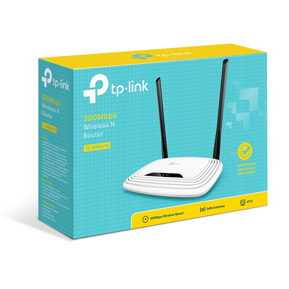 Router TP-Link TL-WR841N WLAN 300MBit Switch