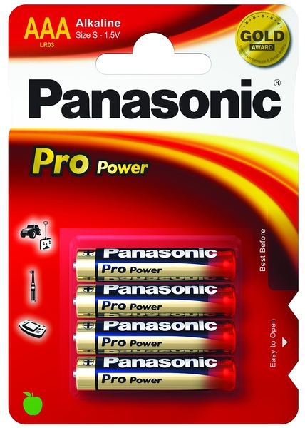 Batterie Panasonic Micro AAA LR3 1,5V Alkaline 4er-Pack