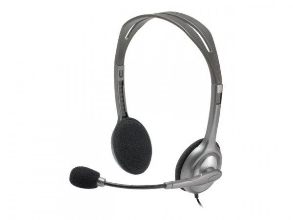 Headset Logitech H110 2x 3,5mm-Klinke schwarz