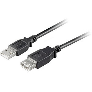 USB-Kabel Goobay Verlängerung USB2.0 A-m/f 0,6m schwarz