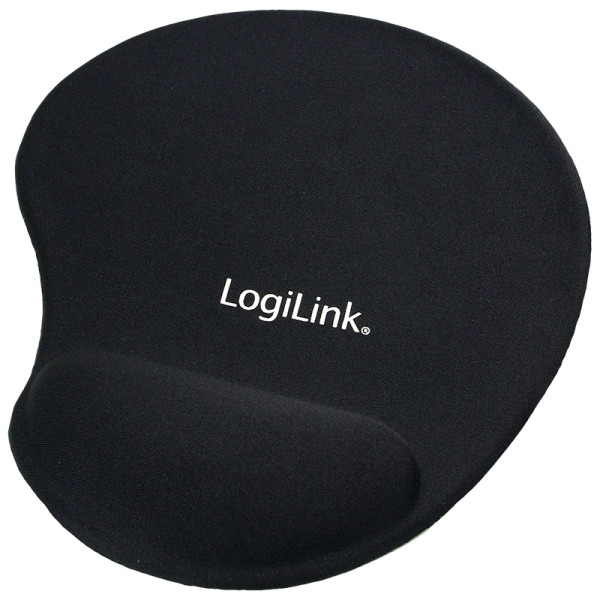 Mauspad LogiLink Mousepad mit Handballenauflage schwarz