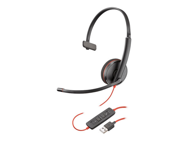 Headset Poly Plantronics C3215 3,5mm Klinke, USB-A Mono