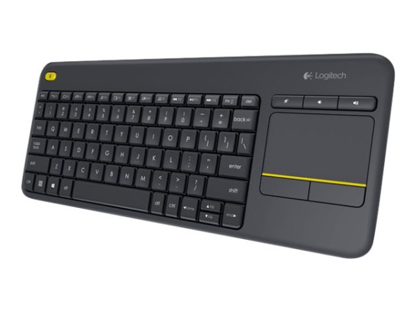 Tastatur Logitech Wireless Touch Keyboard K400 Plus schw.