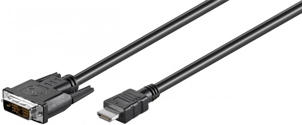 HDMI-Kabel Goobay HDMI-A-m/DVI18+1-m 1,0m