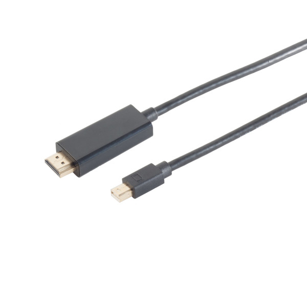 DisplayPort-Kabel Goobay mini-DP-m/HDMI-m 2,0m DP1.2