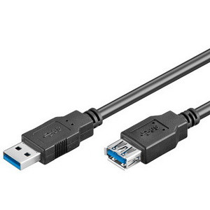 USB-Kabel LogiLink Verlängerun USB3.2 Gen1 A-m/f 3,0m schwarz