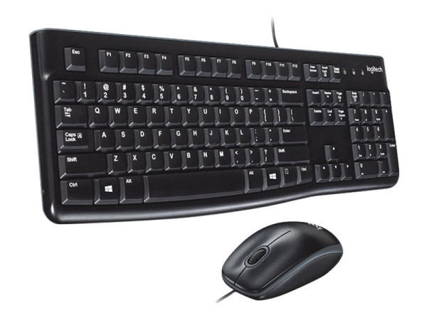 Tastaturset Logitech Desktop MK120 USB schwarz