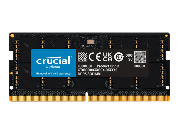 Speicher Crucial 32GB SO-DIMM DDR5-4800 (PC5-38400U) CL40