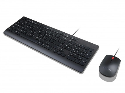 Tastaturset Lenovo Essential Wired Combo USB schwarz