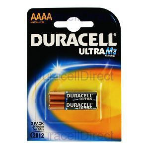 Batterie Duracell AAAA LR61 1,5V 41,7mm 2er-Pack