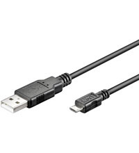 USB-Kabel LogiLink USB2.0 A-m/B-Micro-m 1,0m schwarz