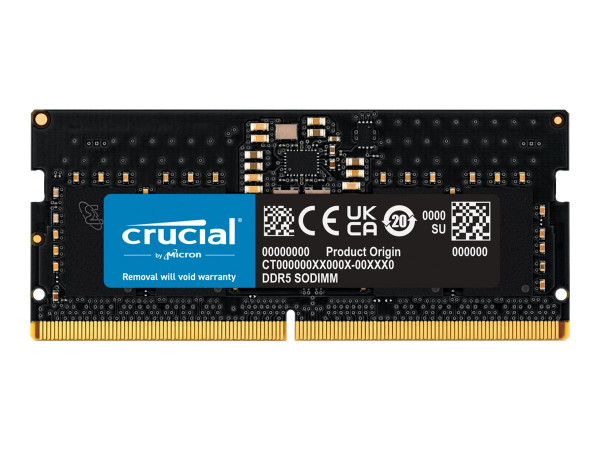 Speicher Crucial 8GB SO-DIMM DDR5-4800 (PC5-38400U) CL40